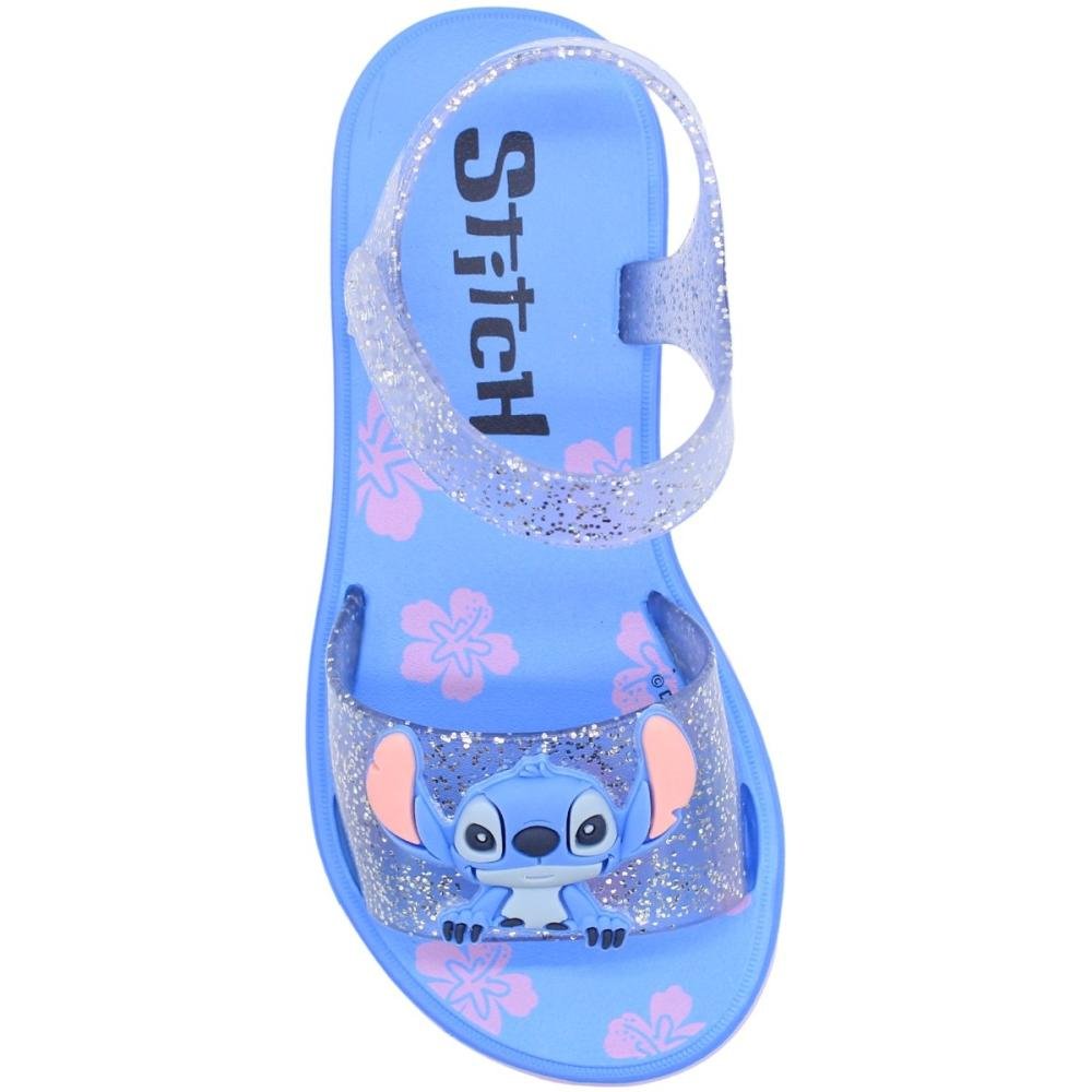 Sandália Papete Infantil Grendene Kids To Play Ajustável Menina Azul 4