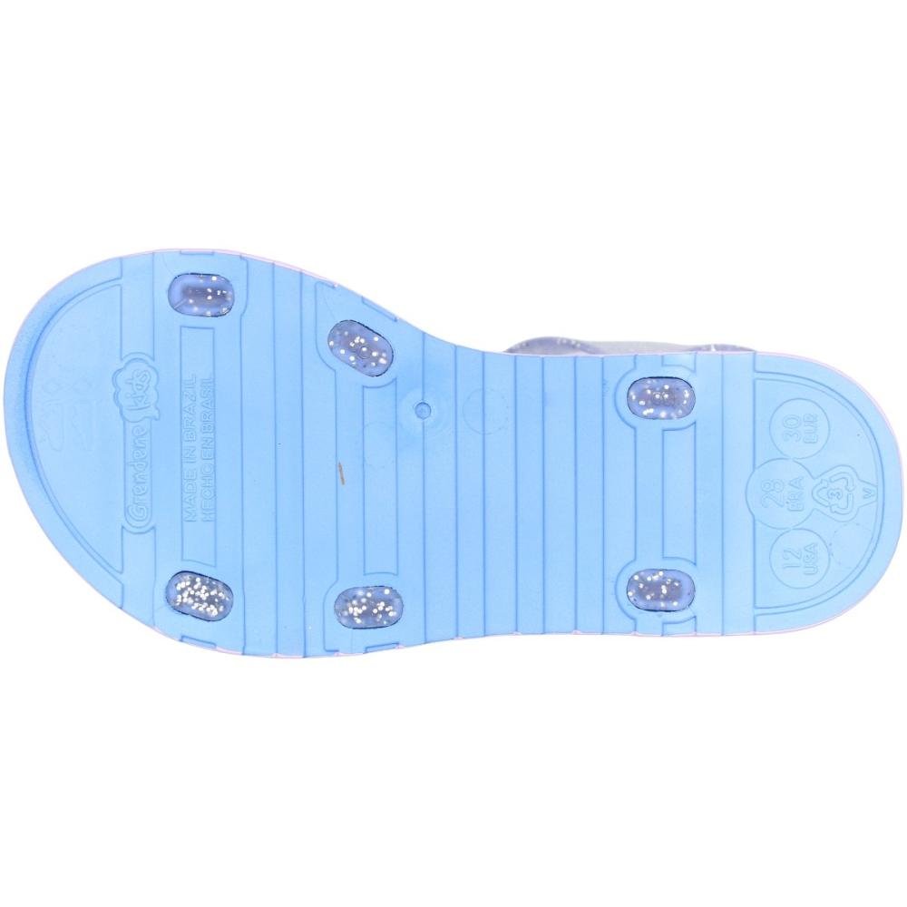 Sandália Papete Infantil Grendene Kids To Play Ajustável Menina Azul 5