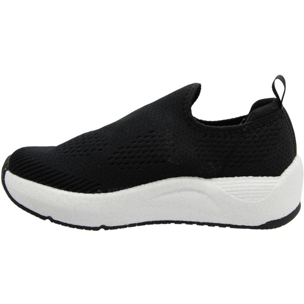 Tênis Esportivo Beira Rio Slip On Macio Feminino Preto 2