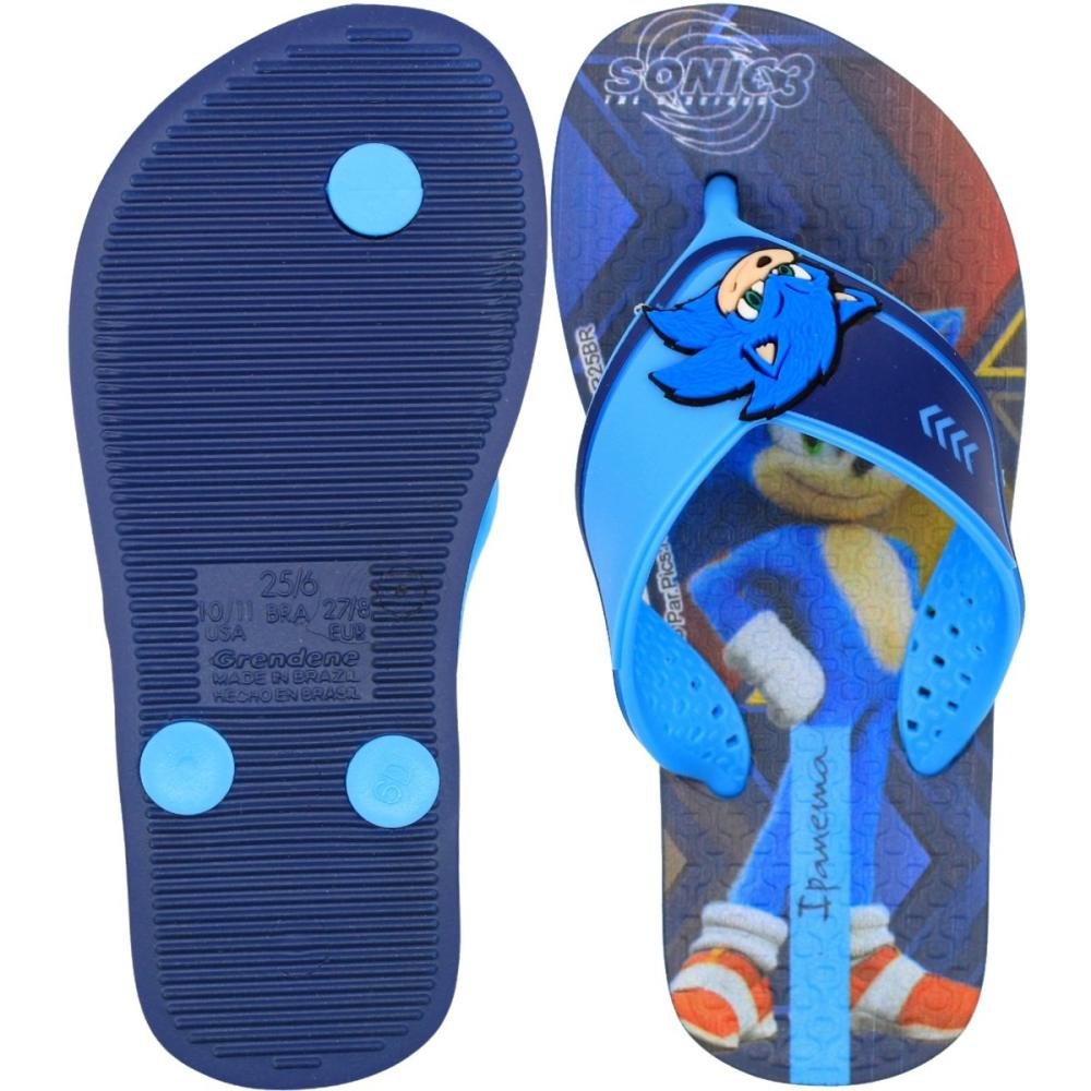 Chinelo De Dedo Infantil Ipanema Ouriço Azul Speedrun Menino Azul 3