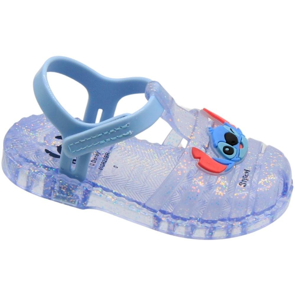 Sandália Rasteira Grendene Kids Duo Aranha Ajustável Menina Azul 3