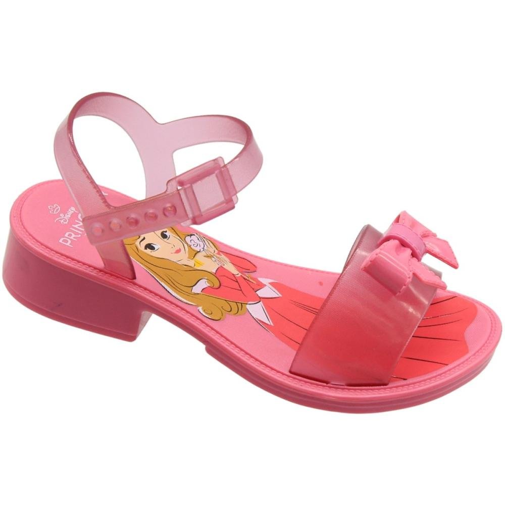 Sandália Salto Baixo Infantil Grendene Kids Royal Ajustável Laço Menina Rosa 3