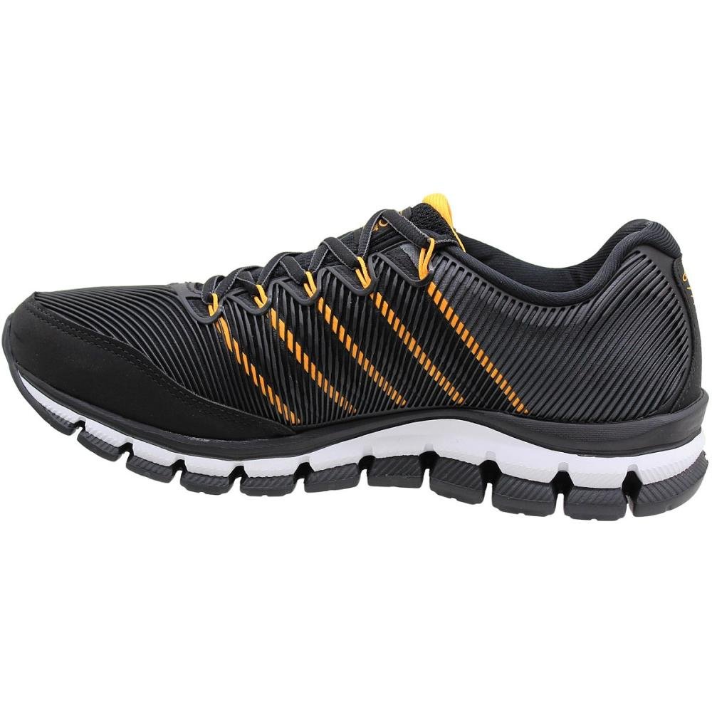Tênis Performance Olympikus Dynamic Solado Macio Esportivo Masculino Preto/Laranja 3