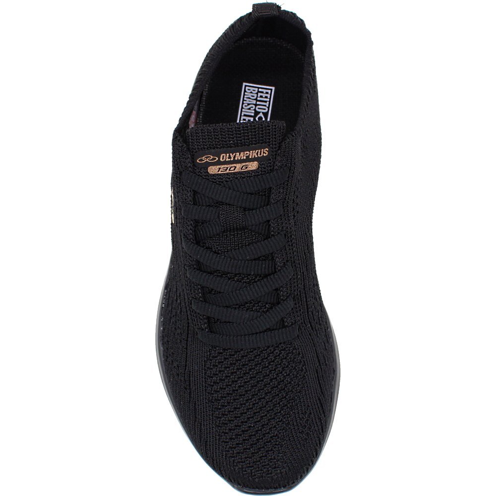 Tênis Caminhada Olympikus 130G Ultraleve Esportivo Feminino  Preto 3