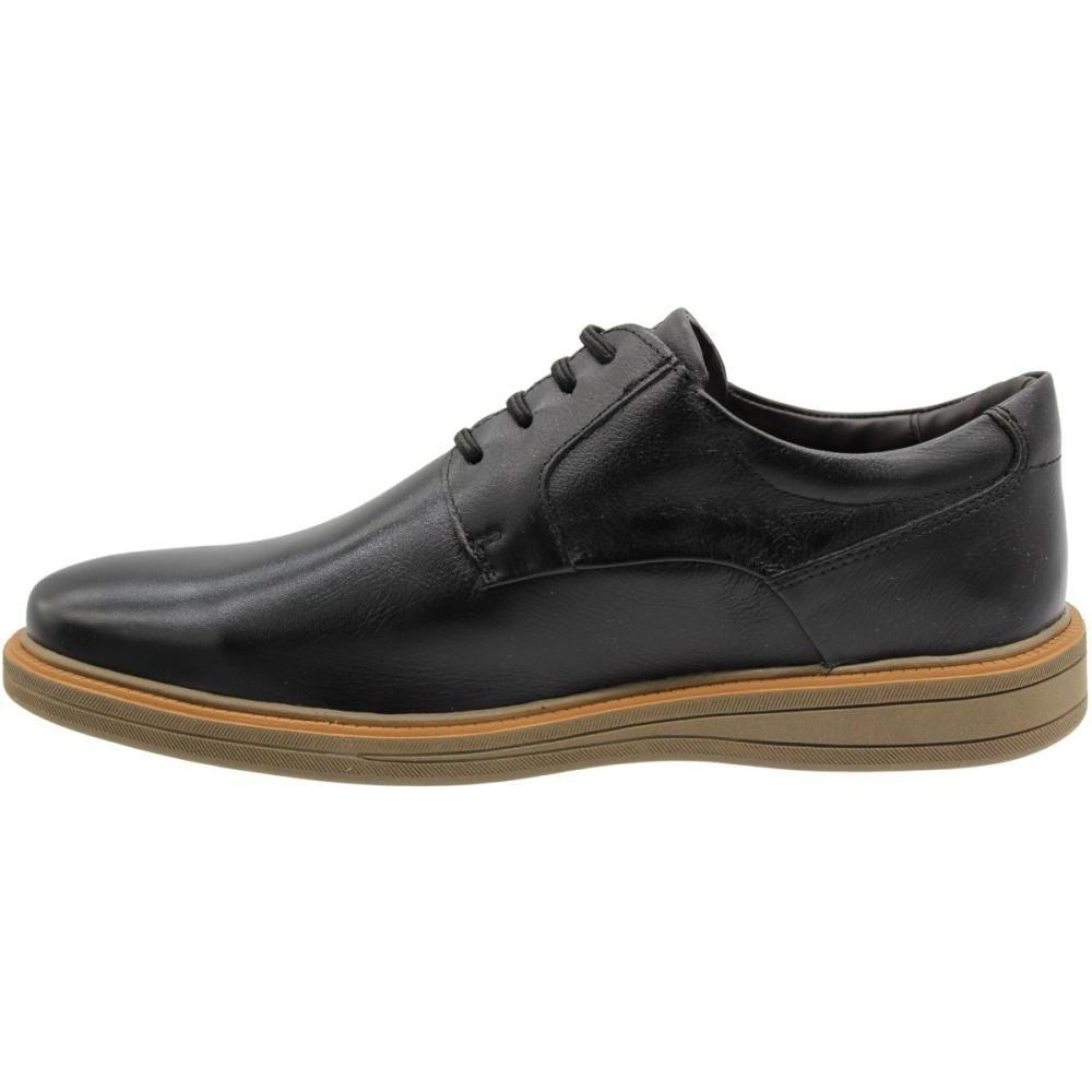Sapato Casual Rafarillo Boston Esporte Fino Couro Natural Masculino Preto 2