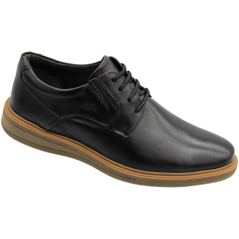 Sapato Casual Rafarillo Boston Esporte Fino Couro Natural Masculino Preto 3