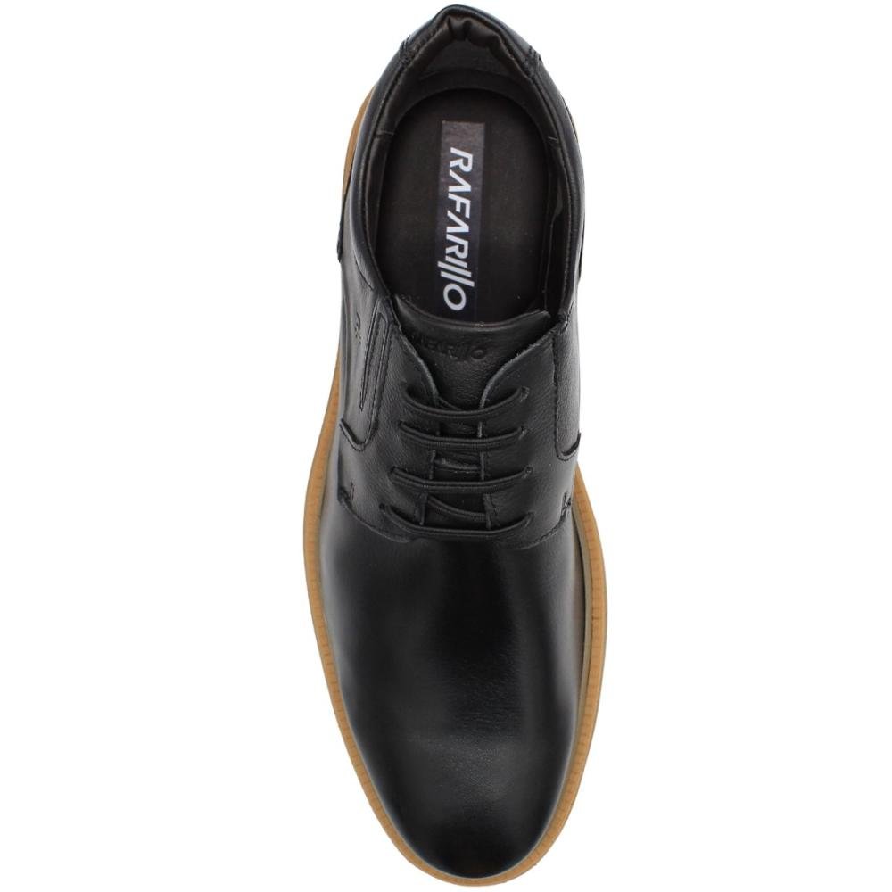 Sapato Casual Rafarillo Boston Esporte Fino Couro Natural Masculino Preto 4