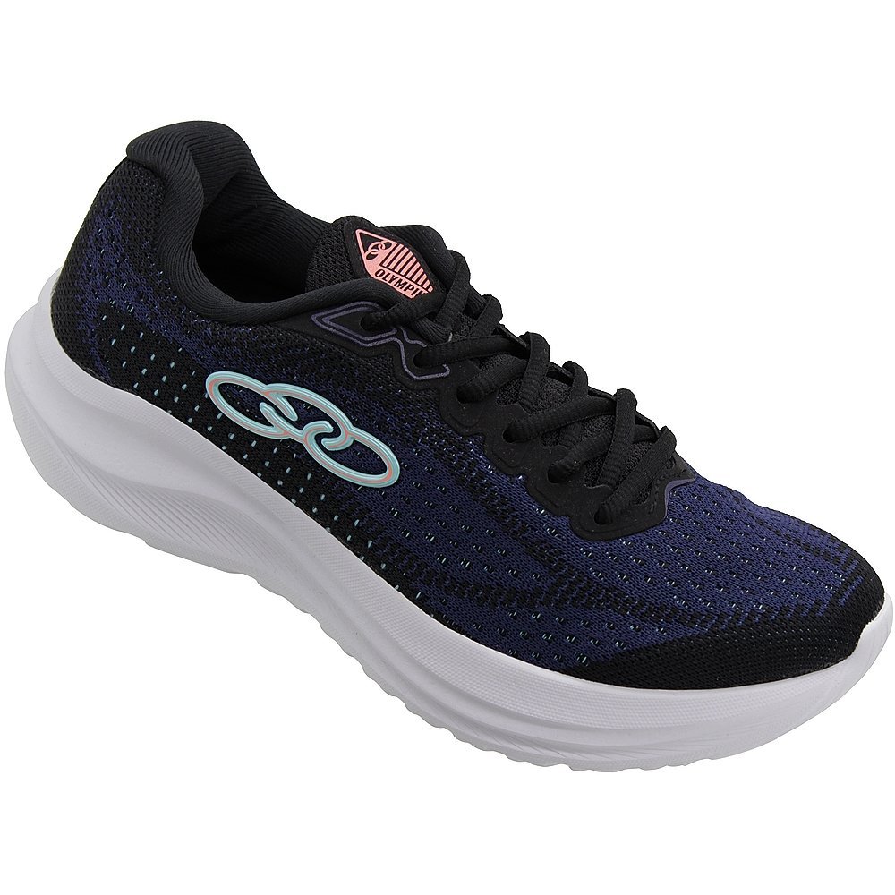 Tênis Olympikus Soma Hypersox Feminino Evasense Preto/Azul 1