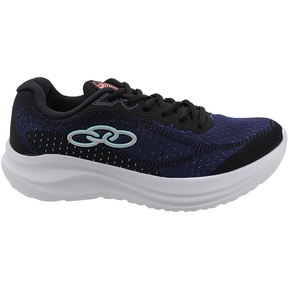 Tênis Olympikus Soma Hypersox Feminino Evasense Preto/Azul 2