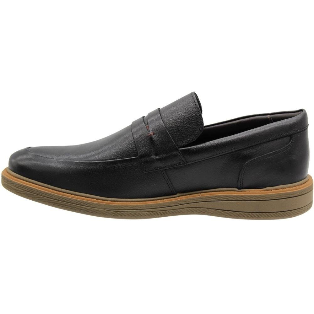 Sapato Casual Boston Rafarillo Sem Cadarço Masculino Preto 2
