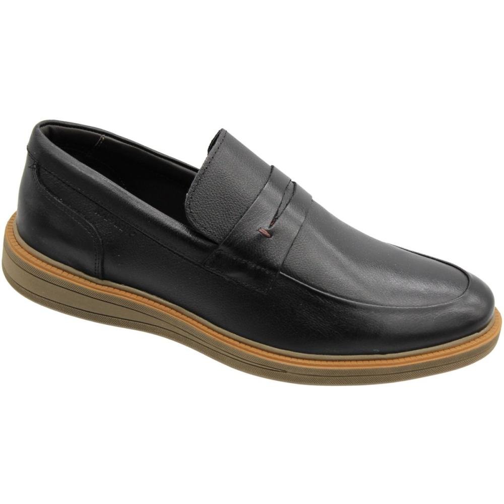 Sapato Casual Boston Rafarillo Sem Cadarço Masculino Preto 3