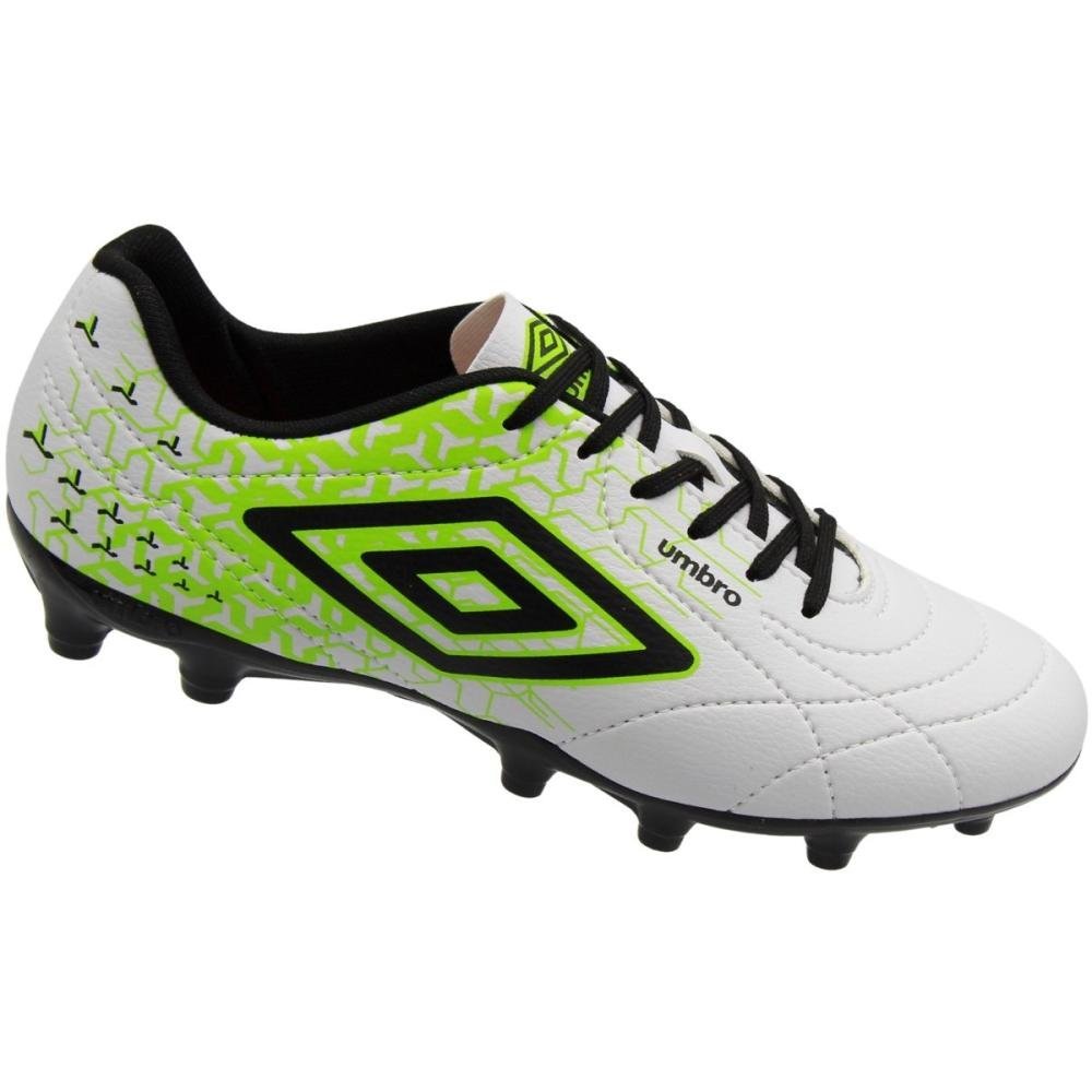 Chuteira Campo Umbro Class Neo Costura Masculina Branco/Preto/Verde 3