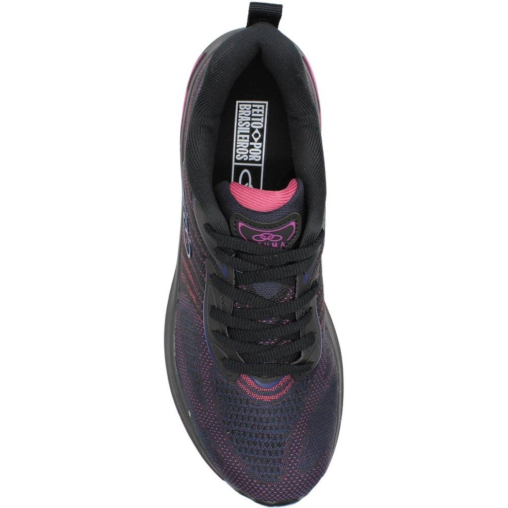 Tênis Esportivo Olympikus Bruma Feminino Preto/Rosa 4