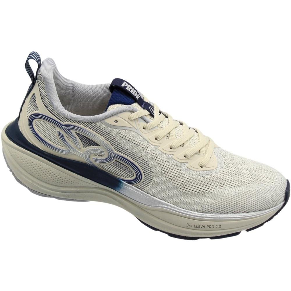 Tênis Esportivo Olympikus PRIDE 4 Masculino Bege/Azul 3