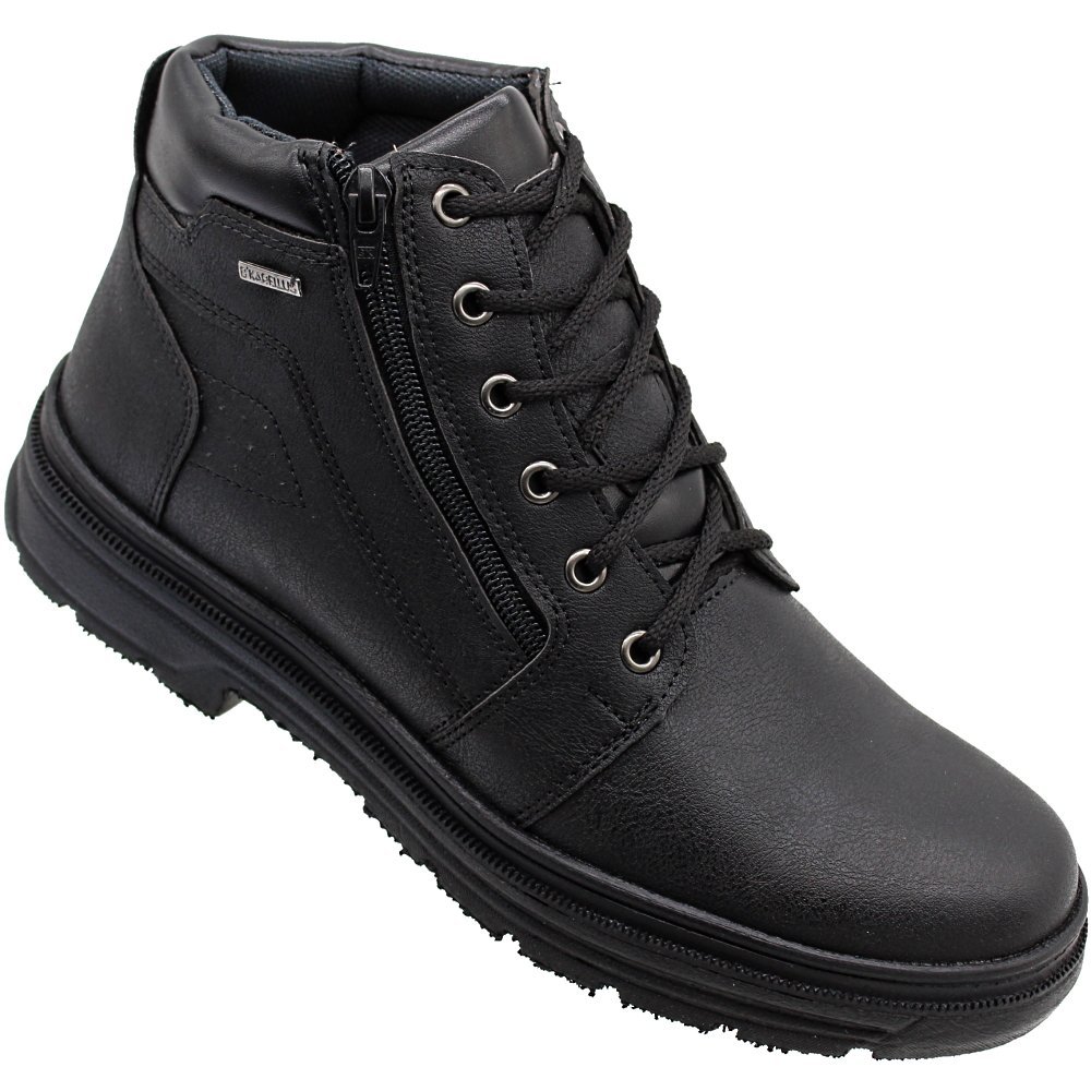 Coturno Casual Coturno Masculino Preto Cano Medio Bota Casual Bota