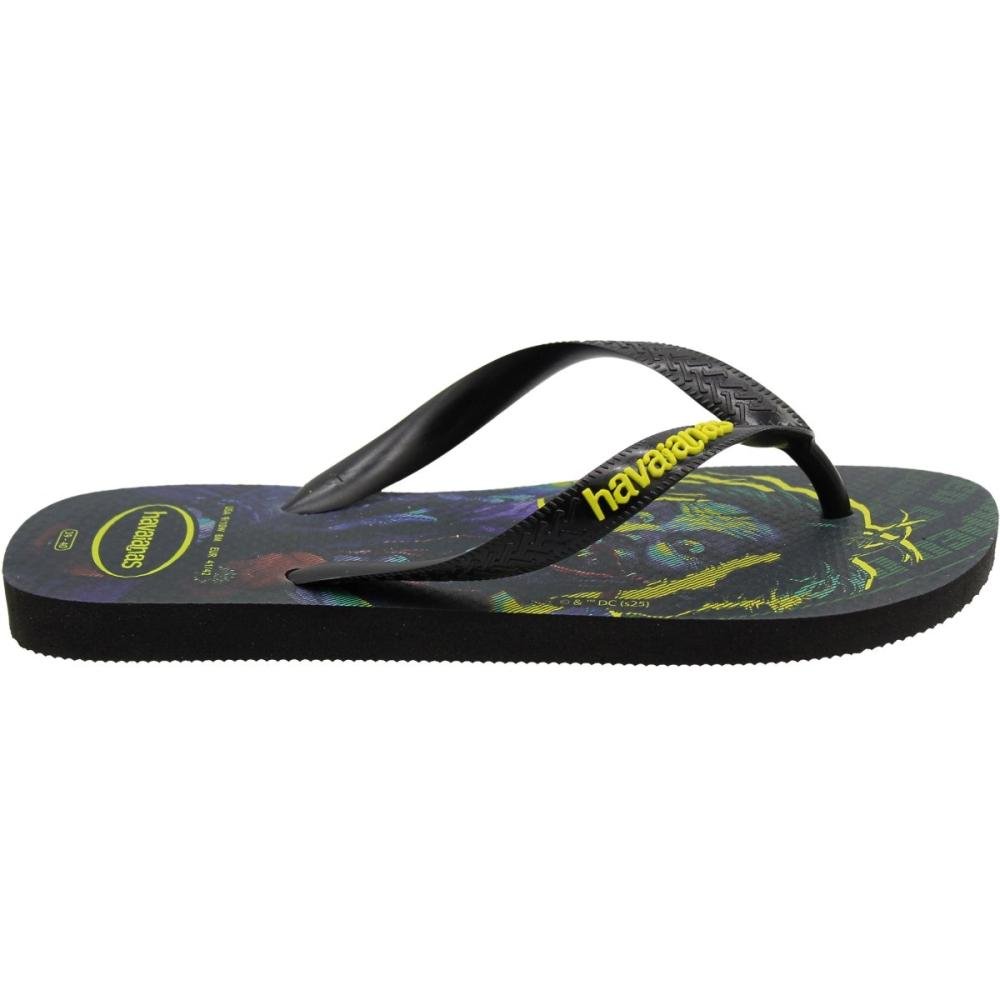 Chinelo de Dedo Havaianas Top Preto/Verde 2