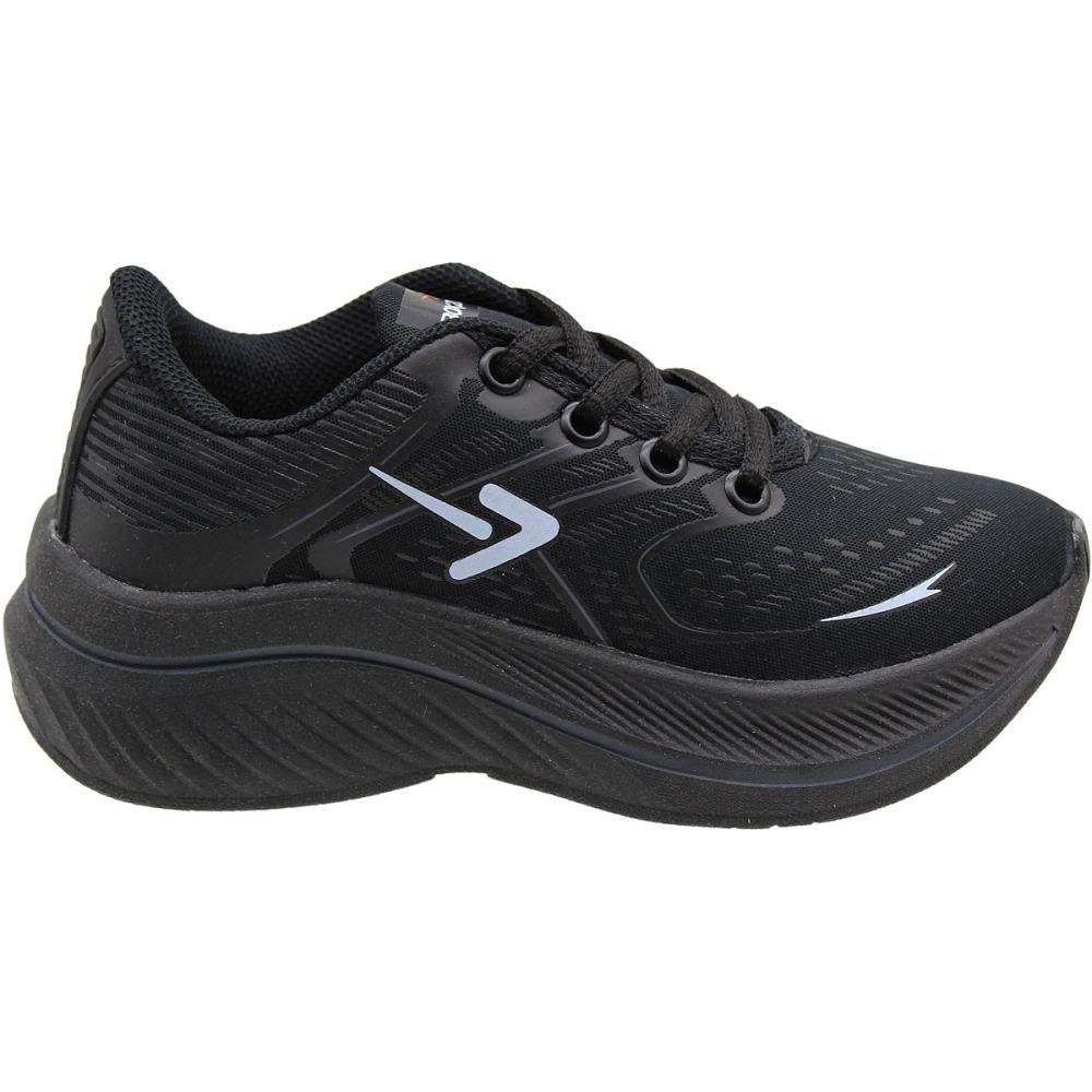 Tênis Escolar Infantil Box 200 Esportivo Resistente Unissex Preto 2