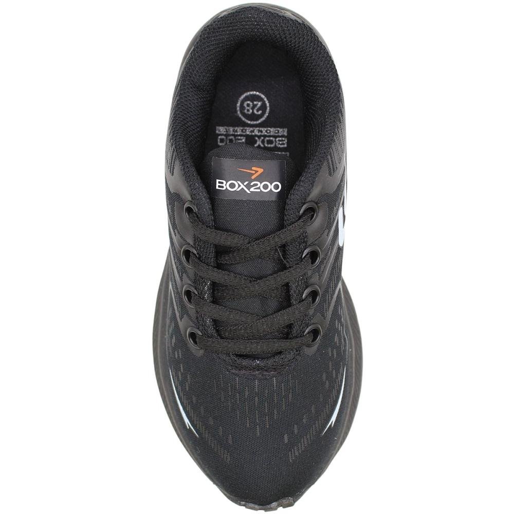 Tênis Escolar Infantil Box 200 Esportivo Resistente Unissex Preto 4