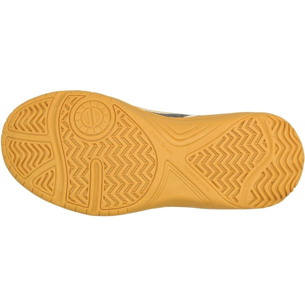 Chuteira Futsal Dray Indoor Infantil Futebol Bege/Preto 5