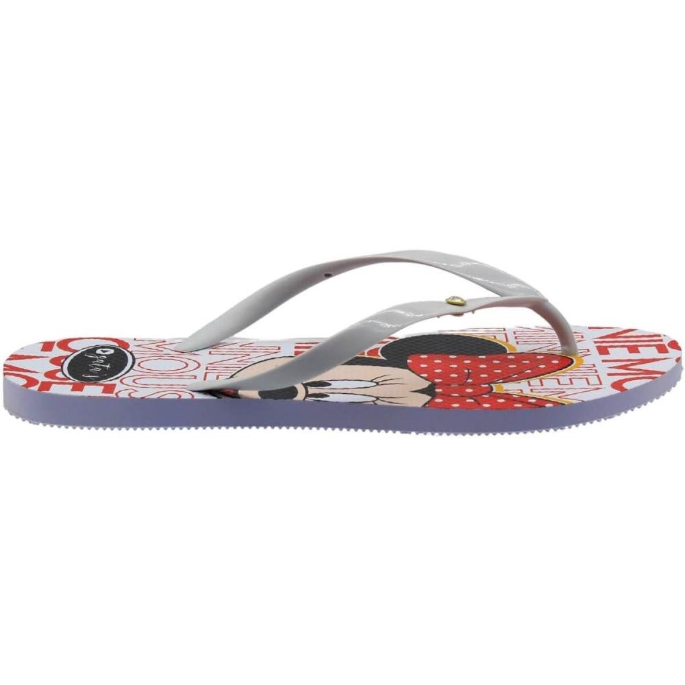 Chinelo de Dedo Feminino Gata's Tira Fina Estampado  Branco 2