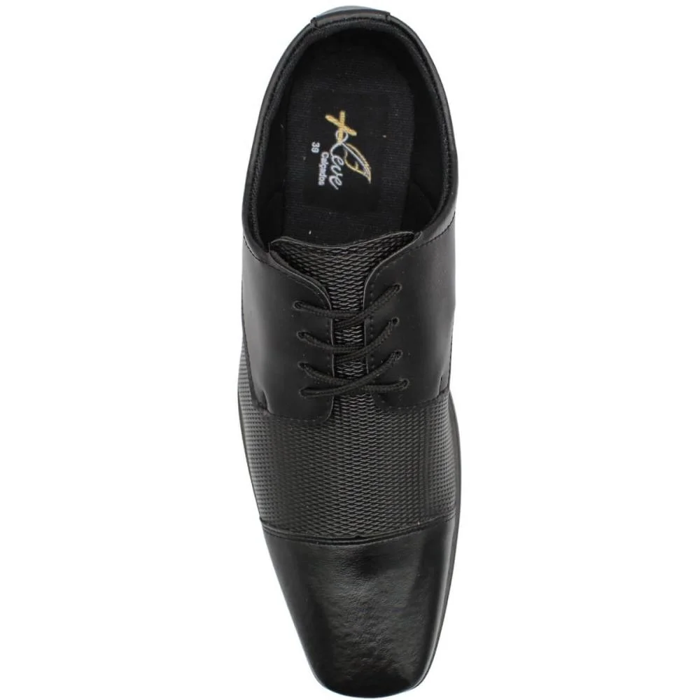 Sapato Social Mais Leve Com Textura Masculino Preto 4