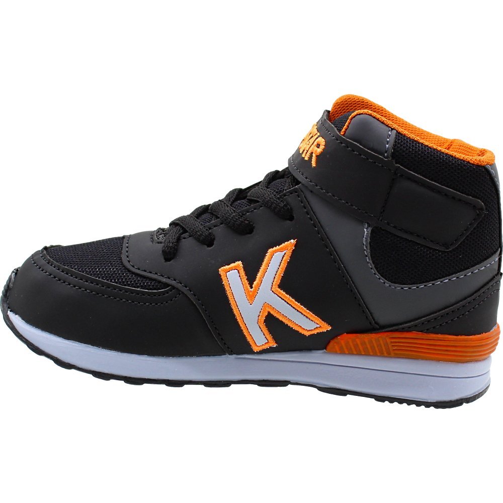 Bota Juvenil Kid Star Masculino Preto/Laranja 2