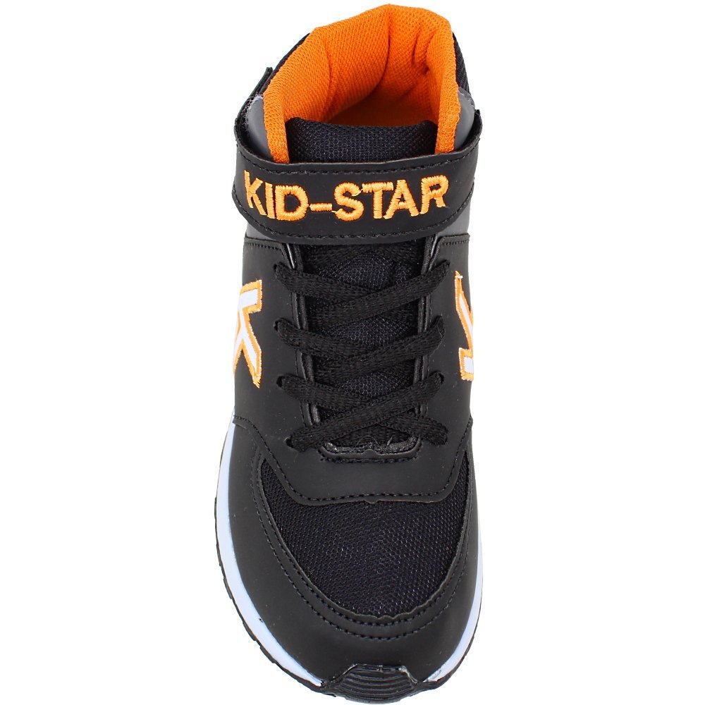 Bota Juvenil Kid Star Masculino Preto/Laranja 3