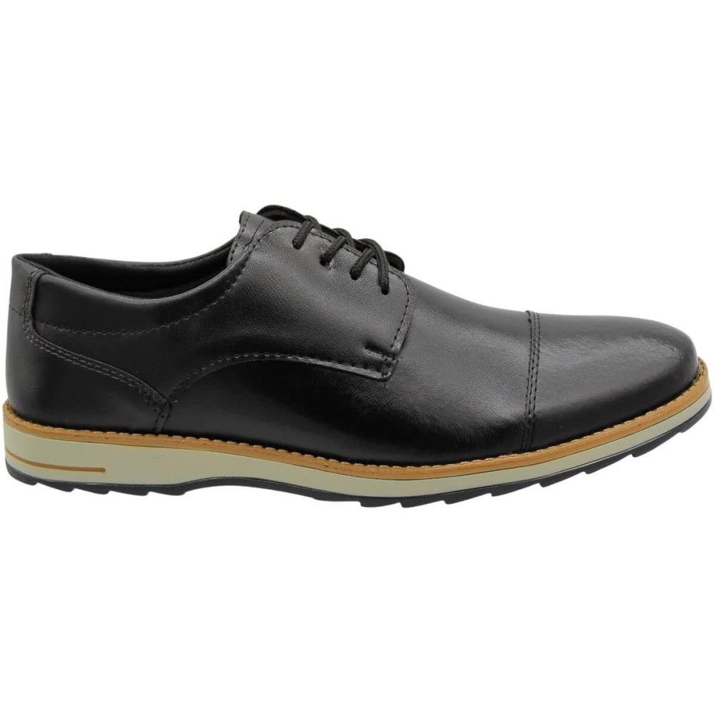 Sapato Casual Mais Leve Esporte Fino Masculino Preto 1