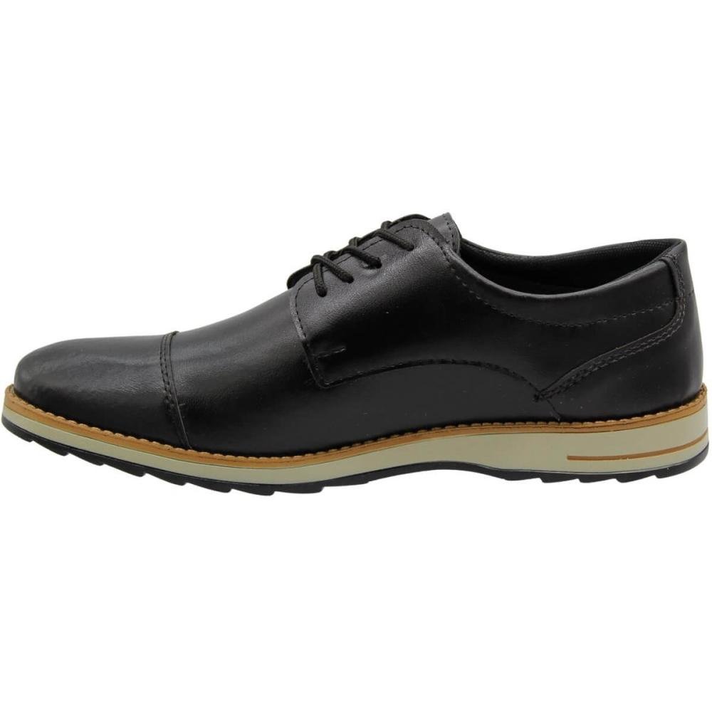 Sapato Casual Mais Leve Esporte Fino Masculino Preto 2