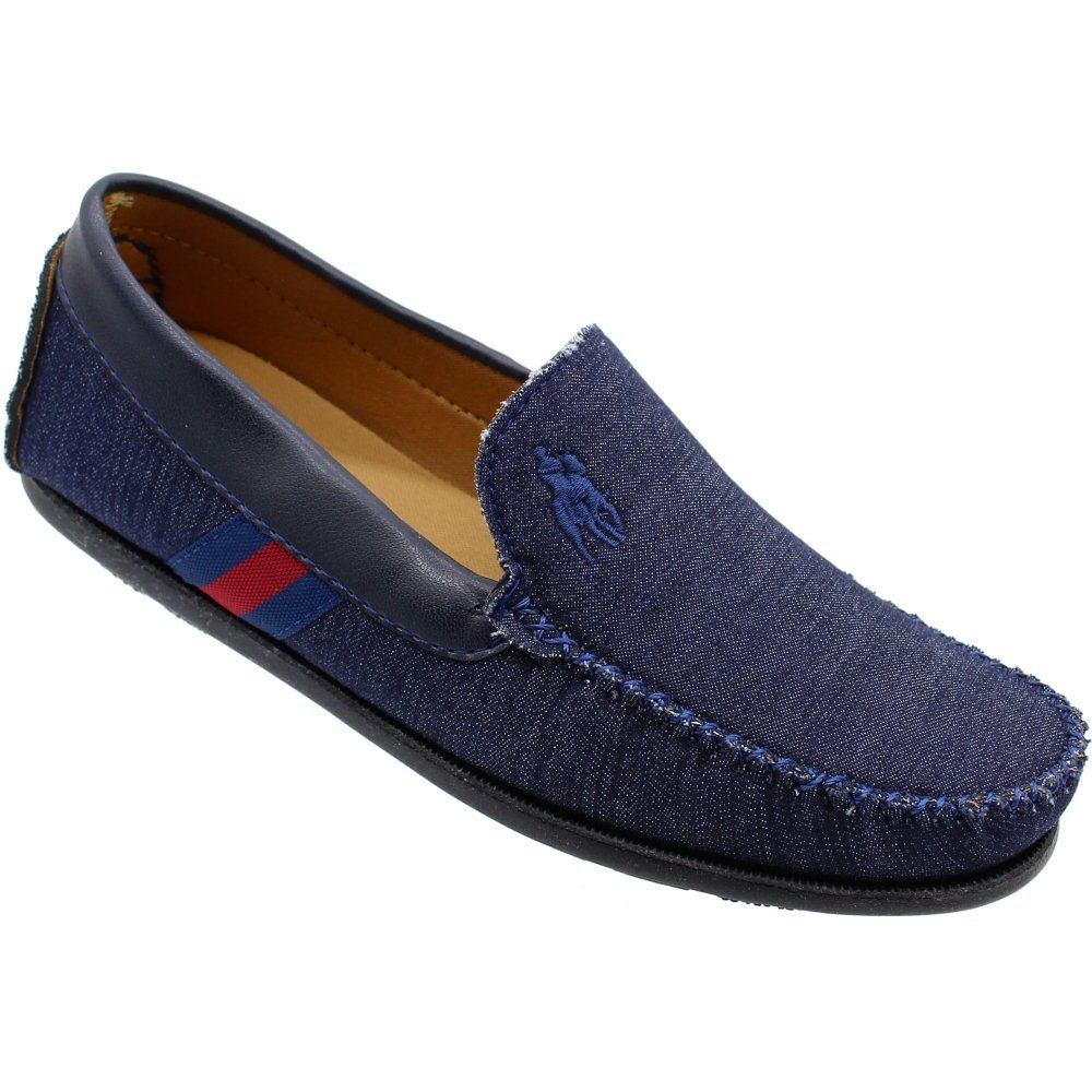 Sapatilha OPX Mocassim Macio Atanado Masculina Azul 1