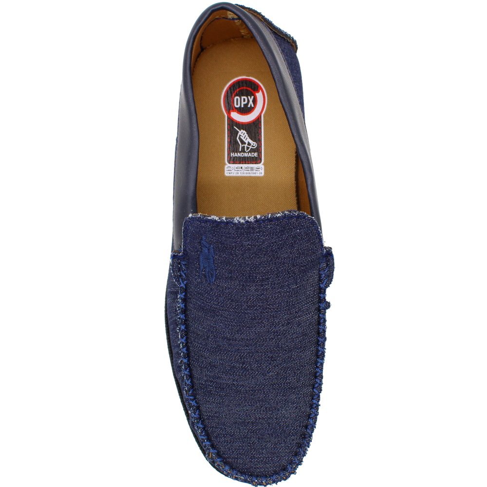 Sapatilha OPX Mocassim Macio Atanado Masculina Azul 4