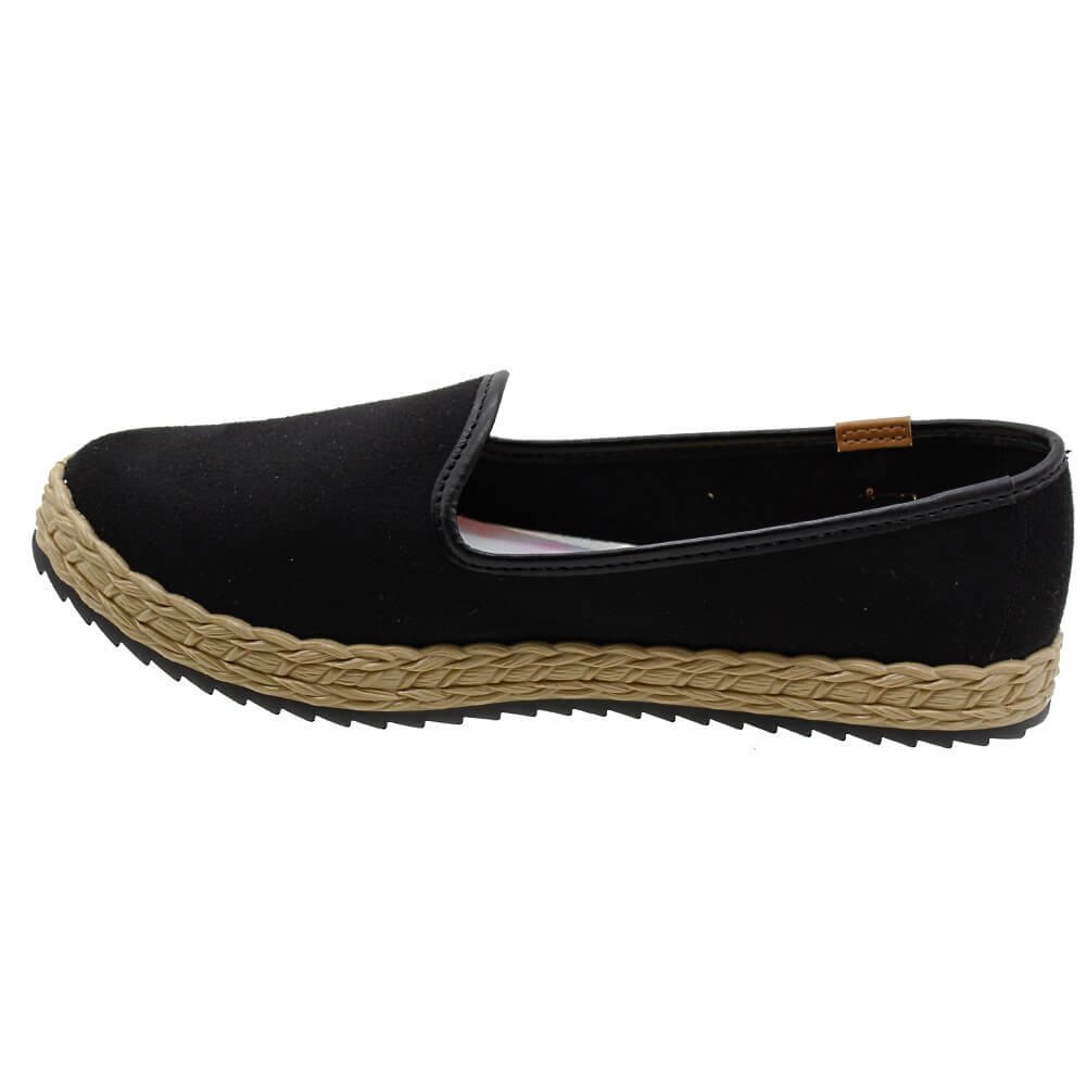 Sapatilha Moleca Camurça Flex Feminina Preto 3