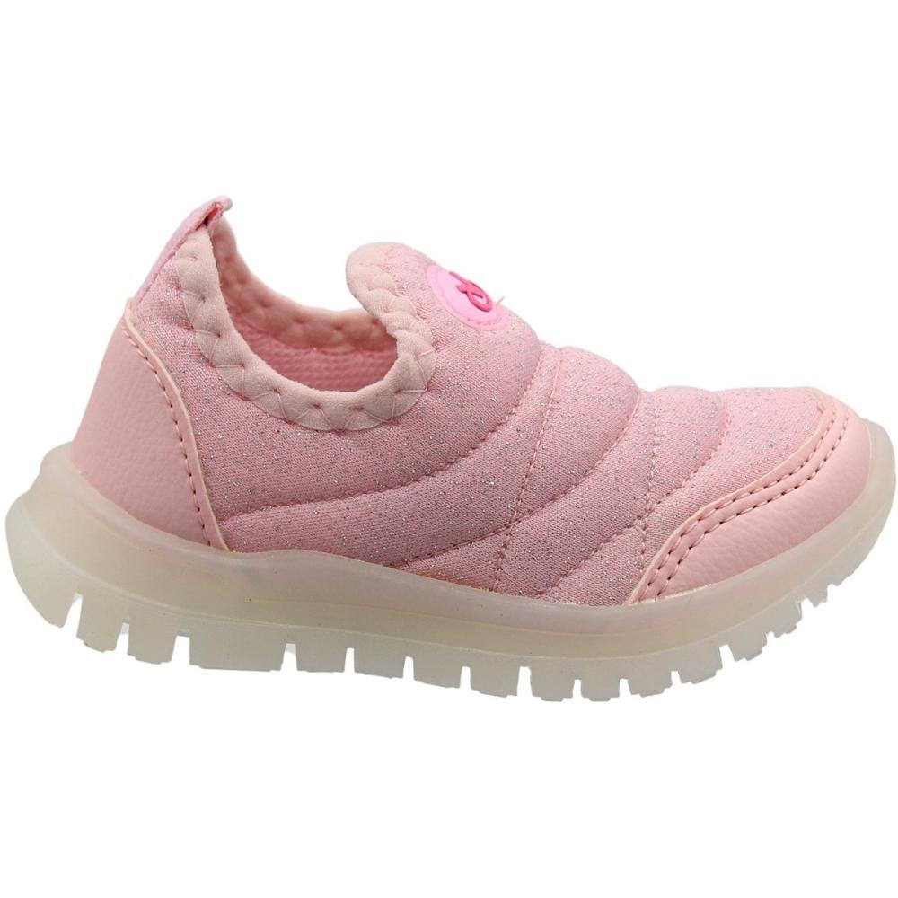 Tênis Infantil Baby Via Vip Sem Cadarço Menina