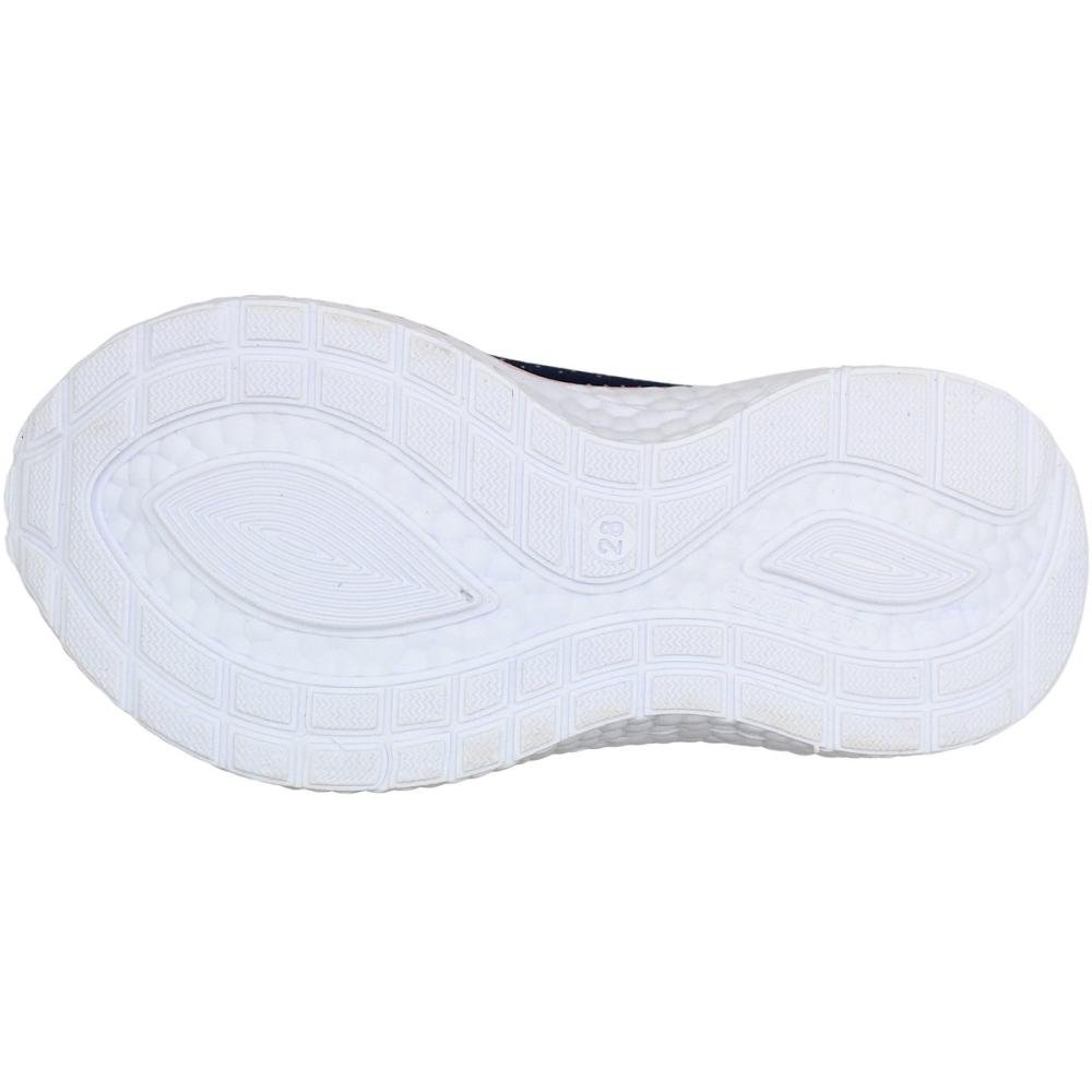 Tênis Infantil Via Vip Sem Cadarço Solado EVA Leve Menina Azul/Rosa 5