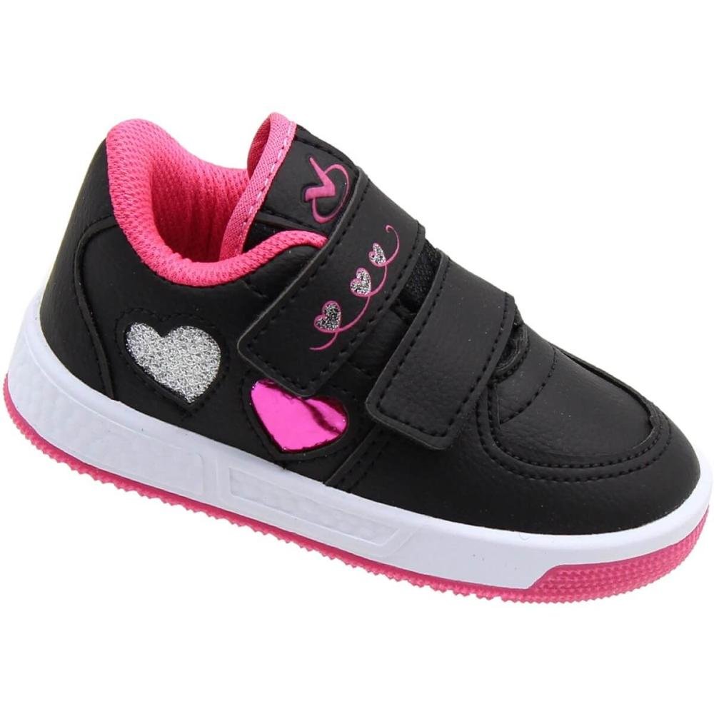 Tênis Infantil Via Vip Fitas Autocolantes Menina 