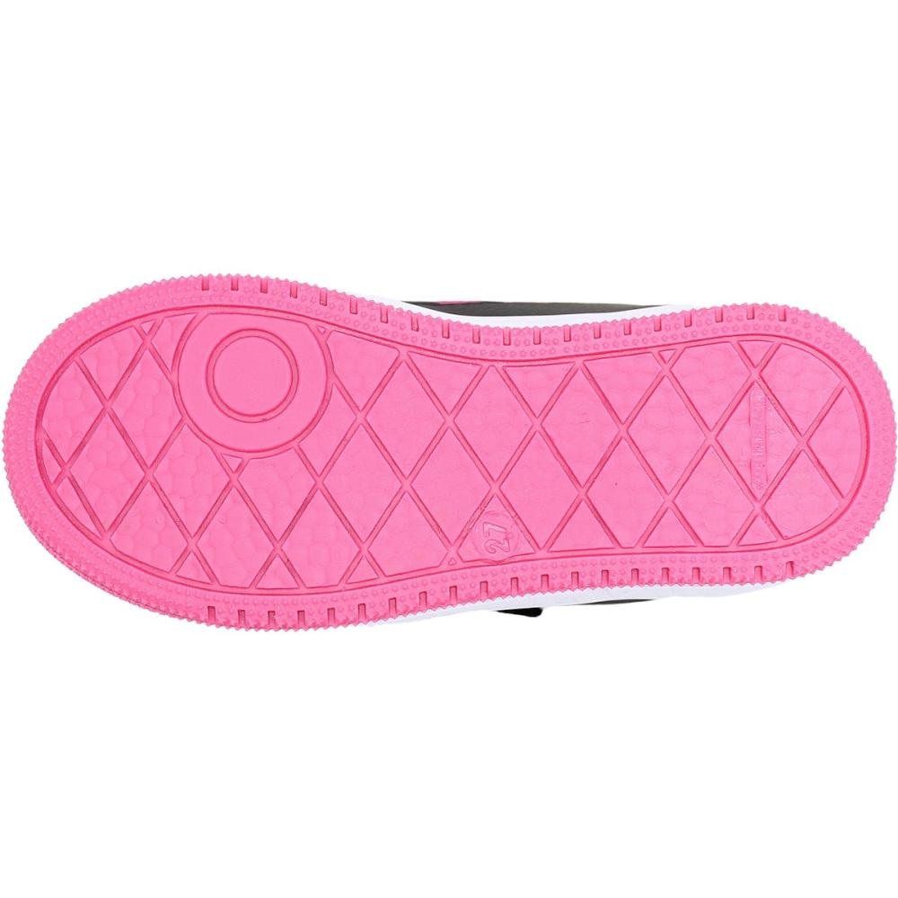 Tênis Infantil Via Vip Juvenil Colegial Casual Escolar Macio Menina Preto/Rosa 5