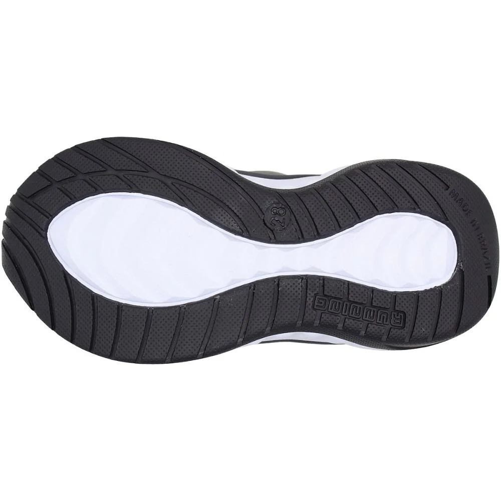 Tênis Infantil Via Vip Sem Cadarço Juvenil Menino  Preto/Branco 5