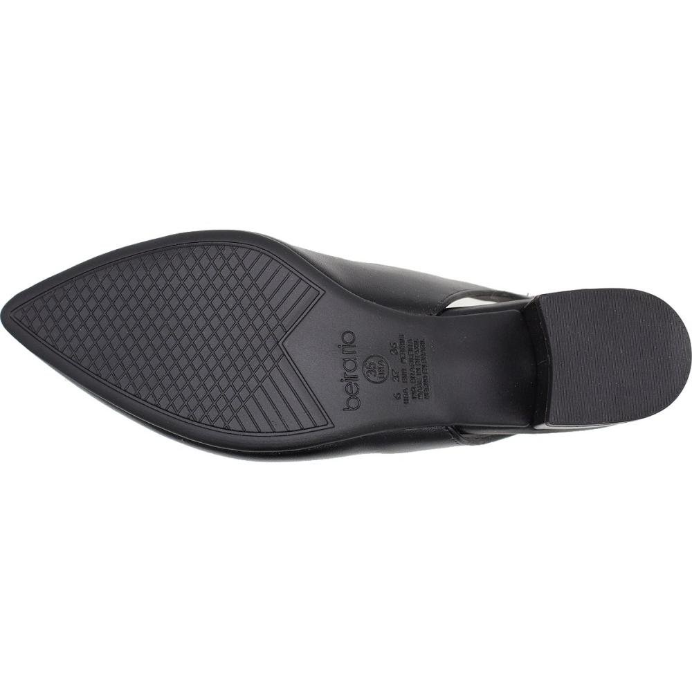 Sapato Social Beira Rio Tira Traseira Elástica Feminino Preto 5