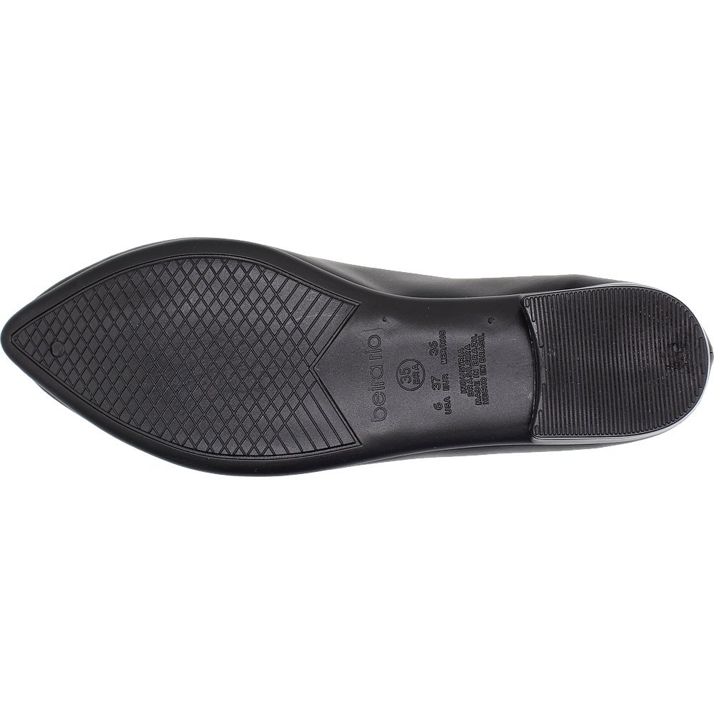 Sapatilha Casual Beira Rio Conforto Napa Calce Fácil Feminina  Preto 5