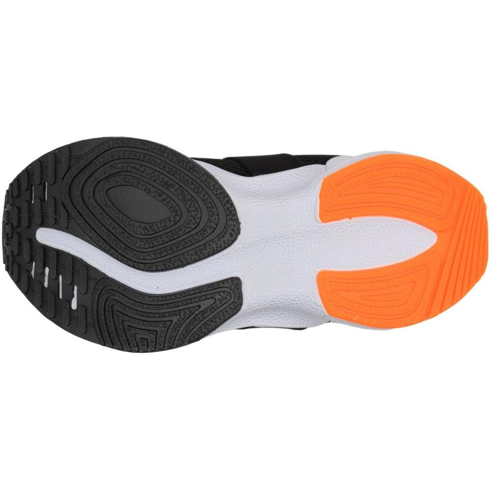 Tênis Infantil Gibizinho Calce Fácil Texturizado Juvenil Menino Preto/Laranja 5