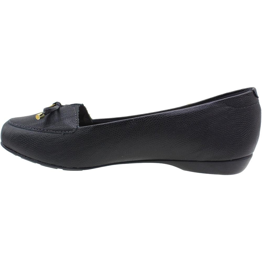 Mocassim Modare Ultraconforto Snake Flex Feminino Preto 3