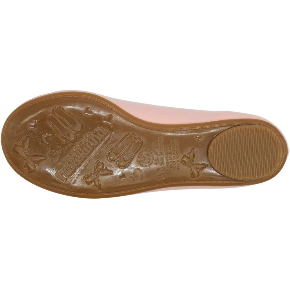 Sapatilha Infantil Molekinha Laço Com Aplique Delicado Menina Rosa 5