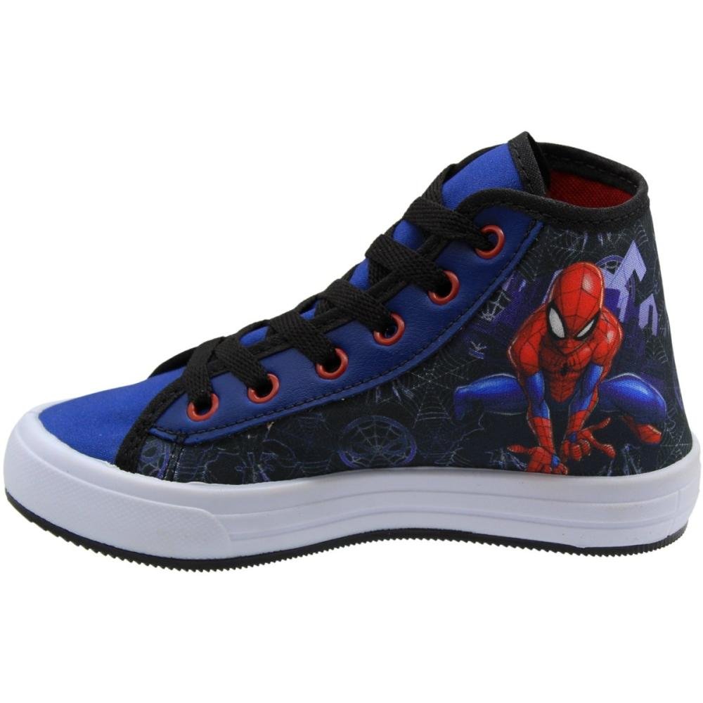 Tênis Cano Alto Infantil Dyan Cool Spider Menino Azul 2