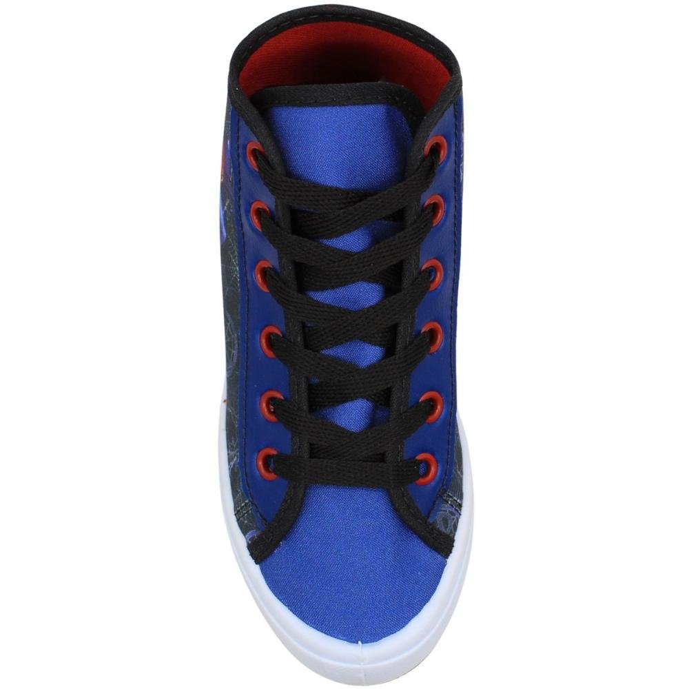 Tênis Cano Alto Infantil Dyan Cool Spider Menino Azul 4
