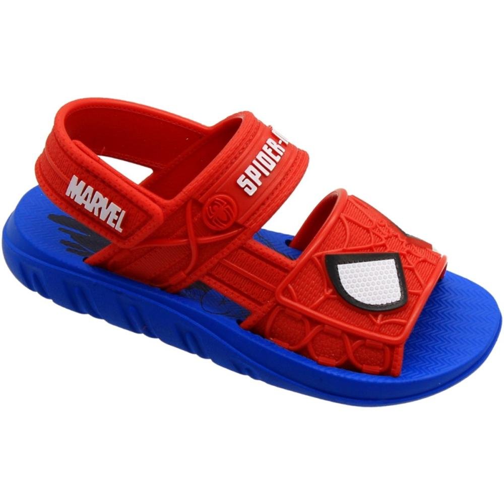Sandália Papete Infantil Grendene Kids Menino Com Furgão Aranha Vermelho/Azul 3