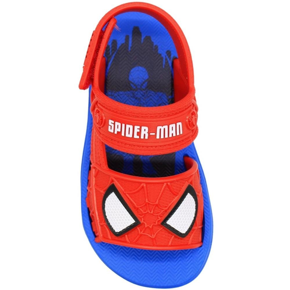 Sandália Papete Infantil Grendene Kids Menino Com Furgão Aranha Vermelho/Azul 4