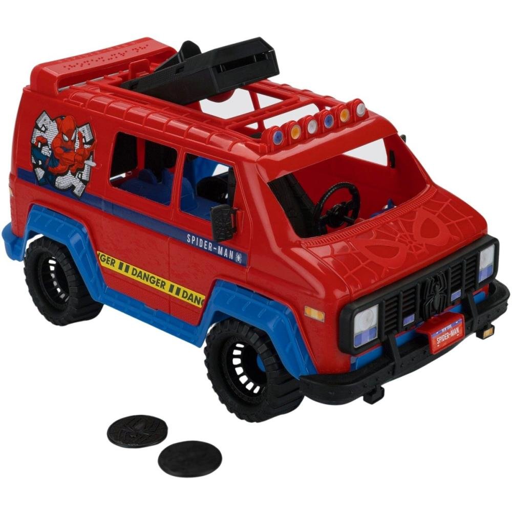 Sandália Papete Infantil Grendene Kids Menino Com Furgão Aranha Vermelho/Azul 6