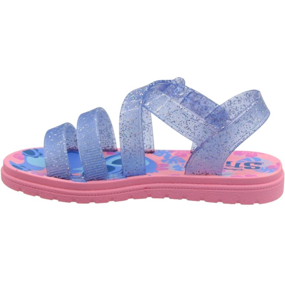 Sandália Rasteira Infantil Grendene Kids Sweet Bag Menina Com Mochila Azul Claro/Rosa 2