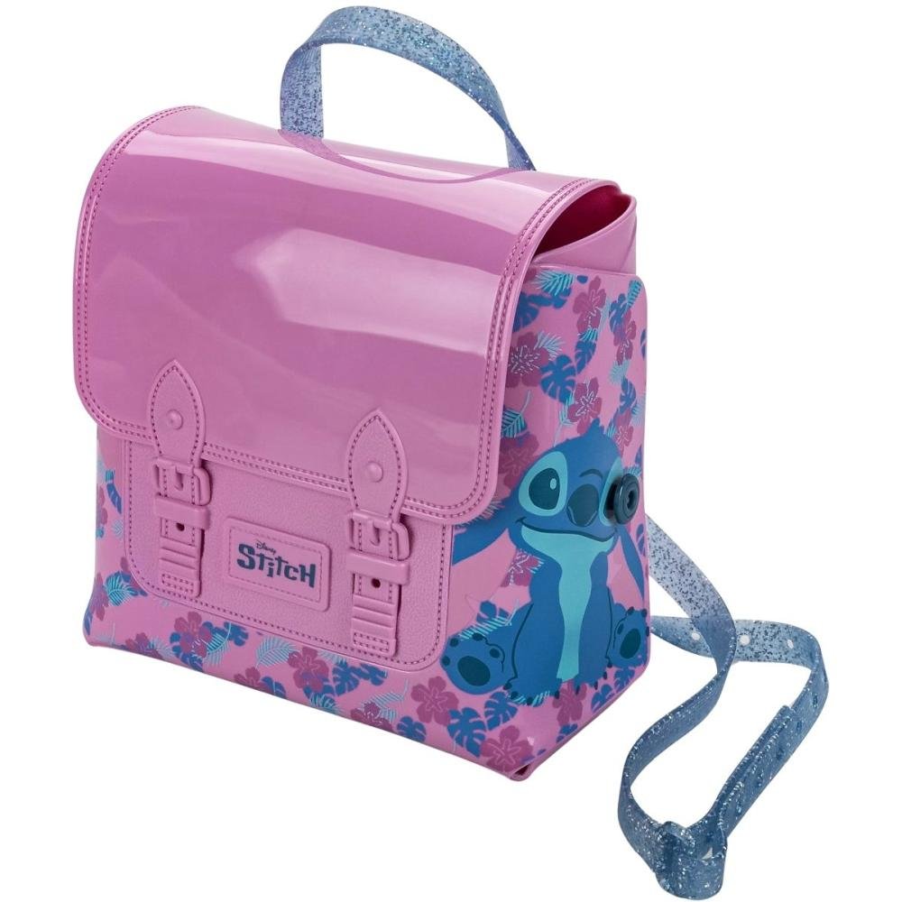 Sandália Rasteira Infantil Grendene Kids Sweet Bag Menina Com Mochila Azul Claro/Rosa 6