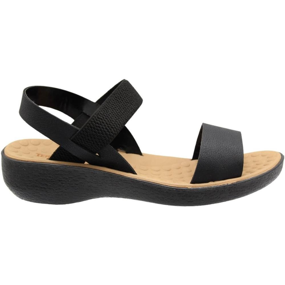 Sandália Salto Baixo Terra E Água Esferas Massageadoras Feminina